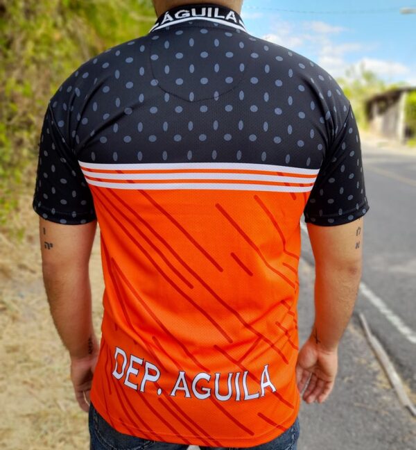 Camisa Polo Del Aguila Naranja