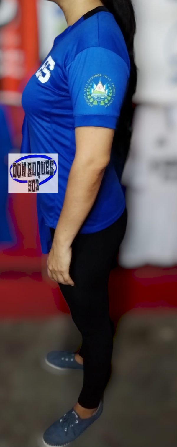 Blusa Azul Bandera Troquelada