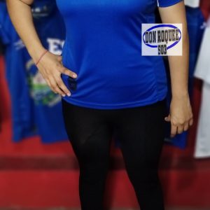 Blusa Azul Bandera Troquelada