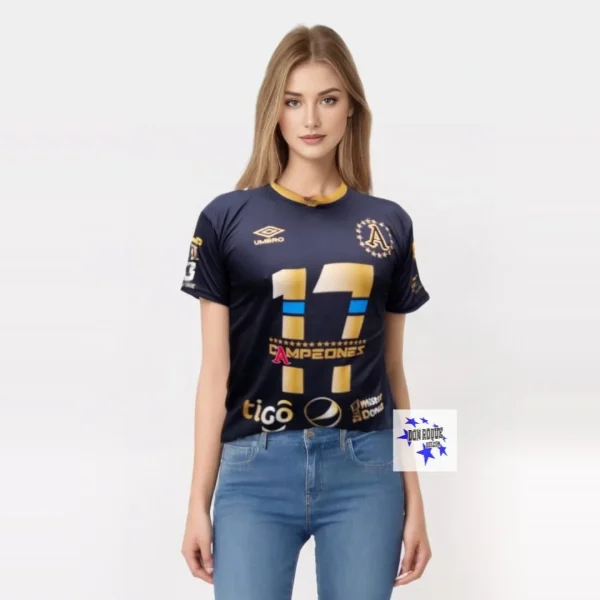 Camisa Negra de Alianza F.C. campeón 2021-2022