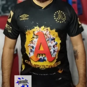 Camisa negra Alianza Campeón 2020-2021