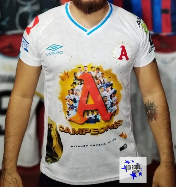 Camisa blanca Alianza Campeón 2020-2021