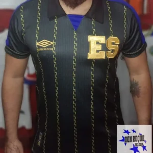 Camiseta Tipo Polo de El Salvador edición Especial 2024 Negra