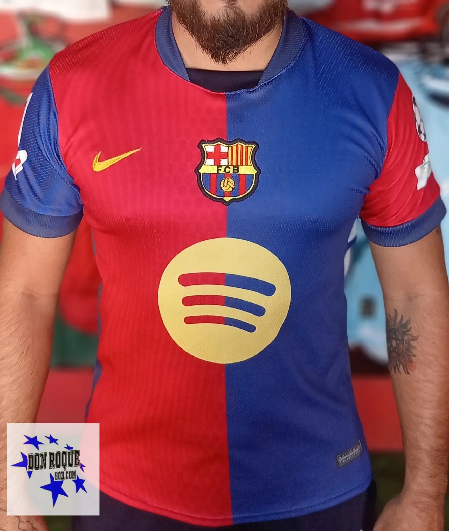 Primer Equipamiento del Barcelona 2024-2025 Sin Dorsal Versión 2