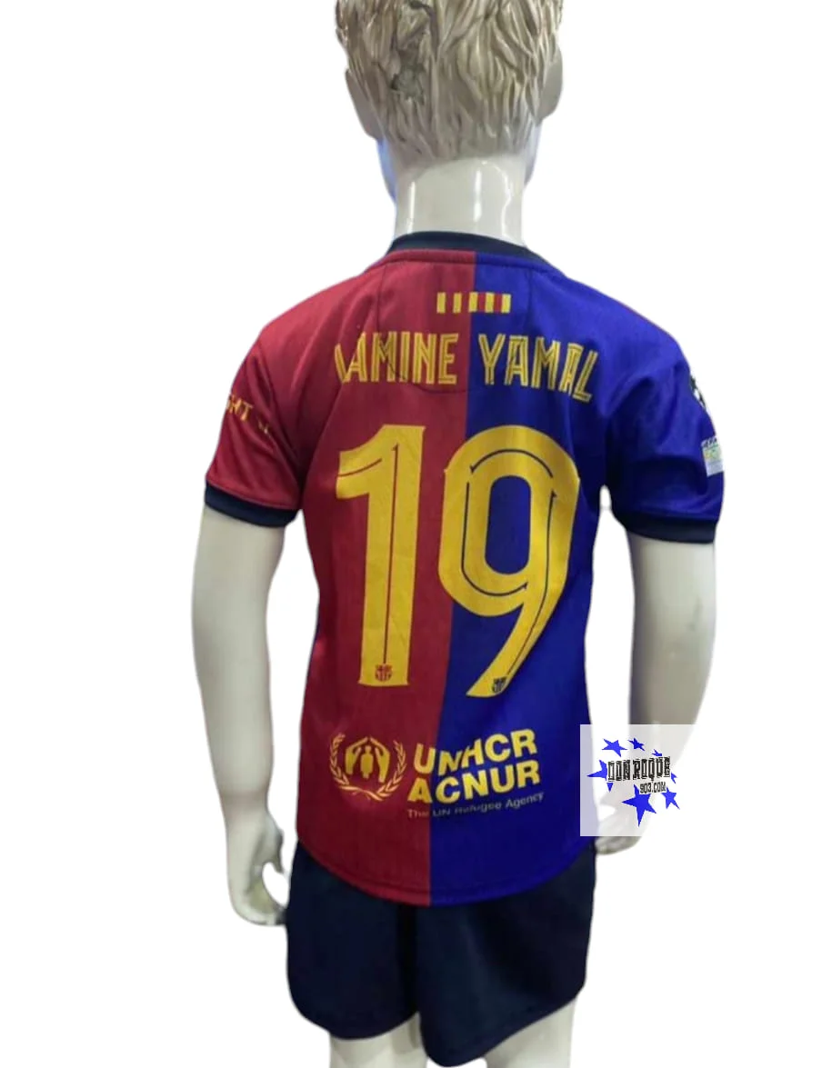 Traje infantil, Primer equipamiento del Barcelona 24-25