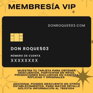 Membresía VIP Tienda Don Roque503
