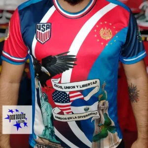 Camiseta de El Salvador Azul Bandera 2024