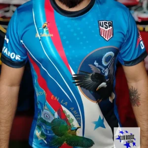 Camiseta Estados Unidos-El Salvador Versión 2
