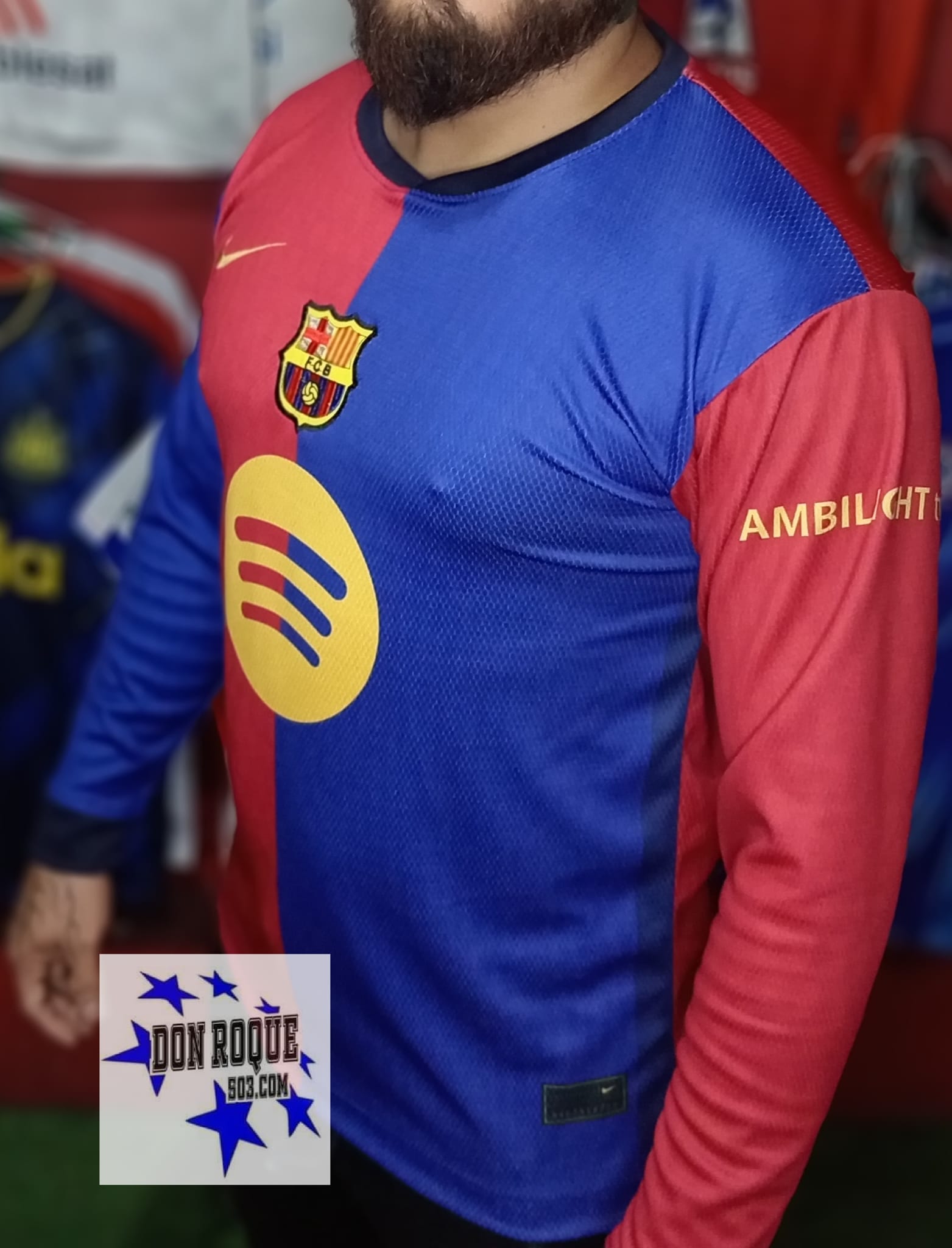 Primer Equipamiento del Barcelona 2024-2025 Manga larga