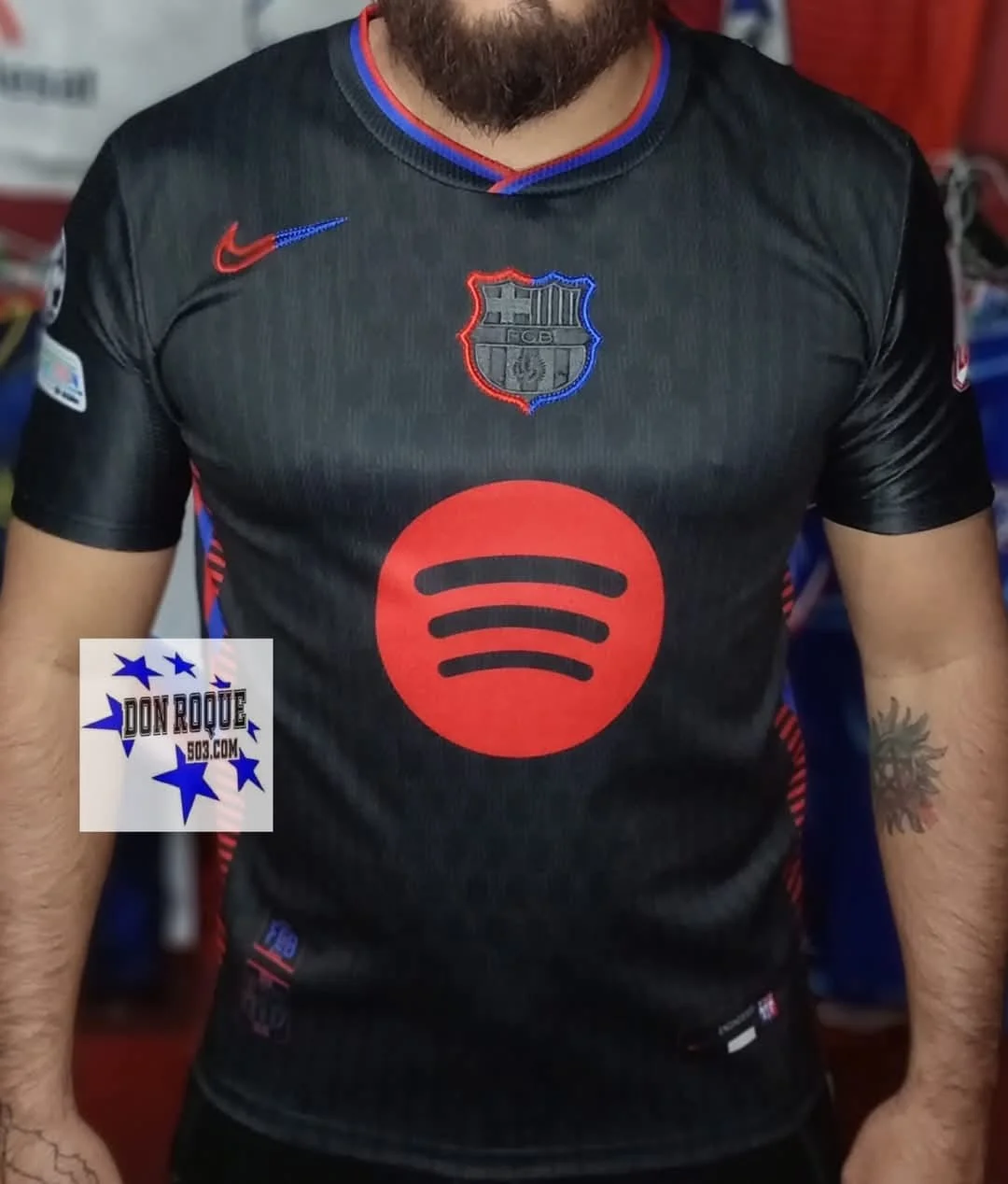 Segundo Equipamiento del Barcelona 2024-2025 Versión 3 Dorsal 19