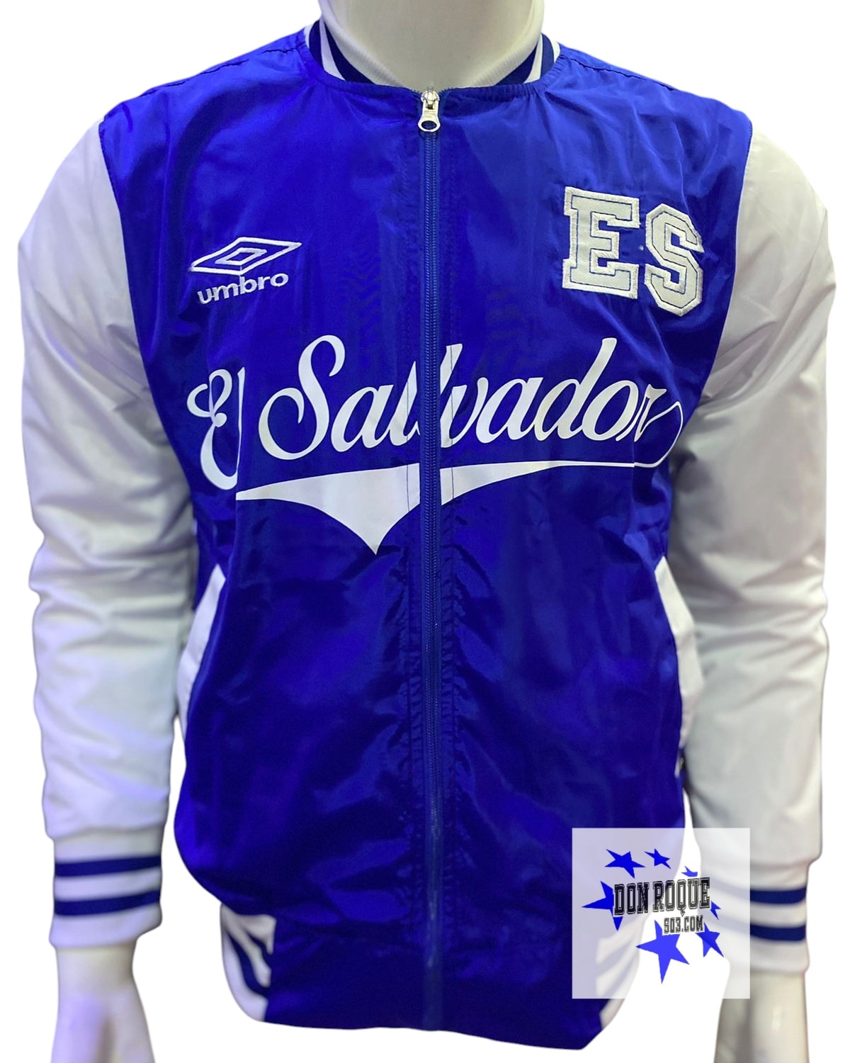 Chumpa Impermeable Azul Bandera de El Salvador 2025